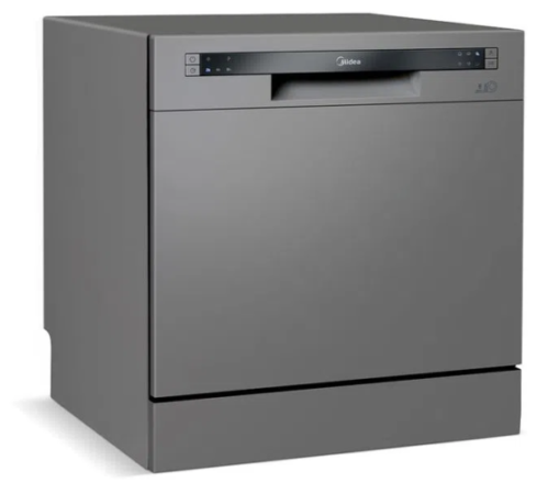 Visão externa da lava-louças Midea DWA08S2